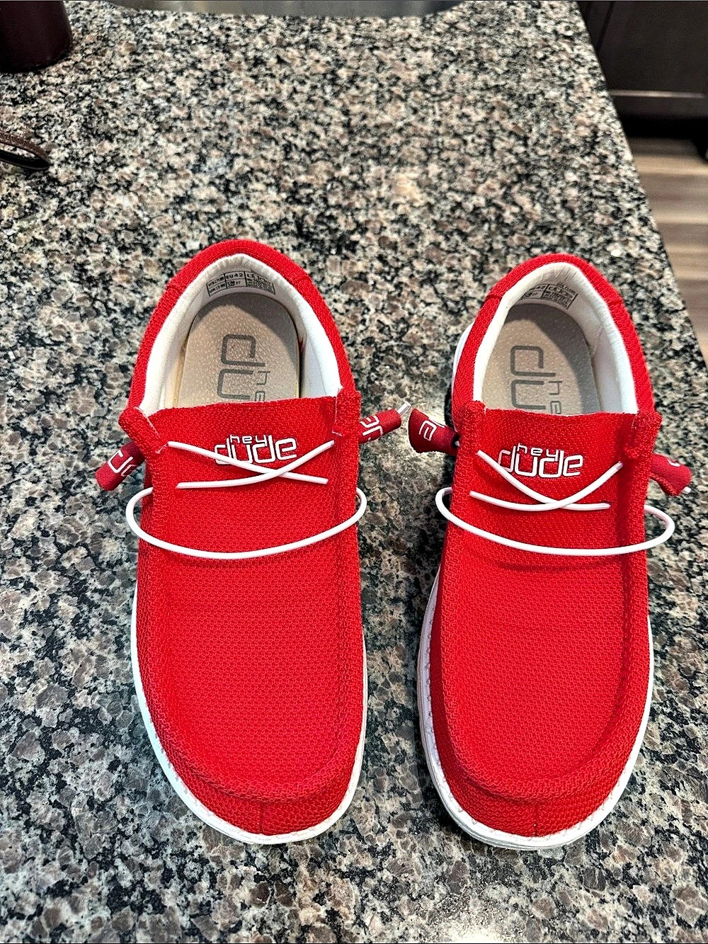 Hey Dude Wally Sox Red Sneakers US 9